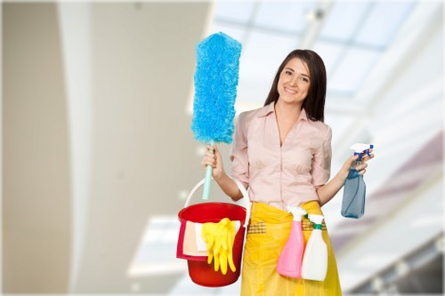 Cleaning supplies used for short-term rental turnover service
